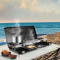 PortablePropane3Burner Camping Stove with Griddle